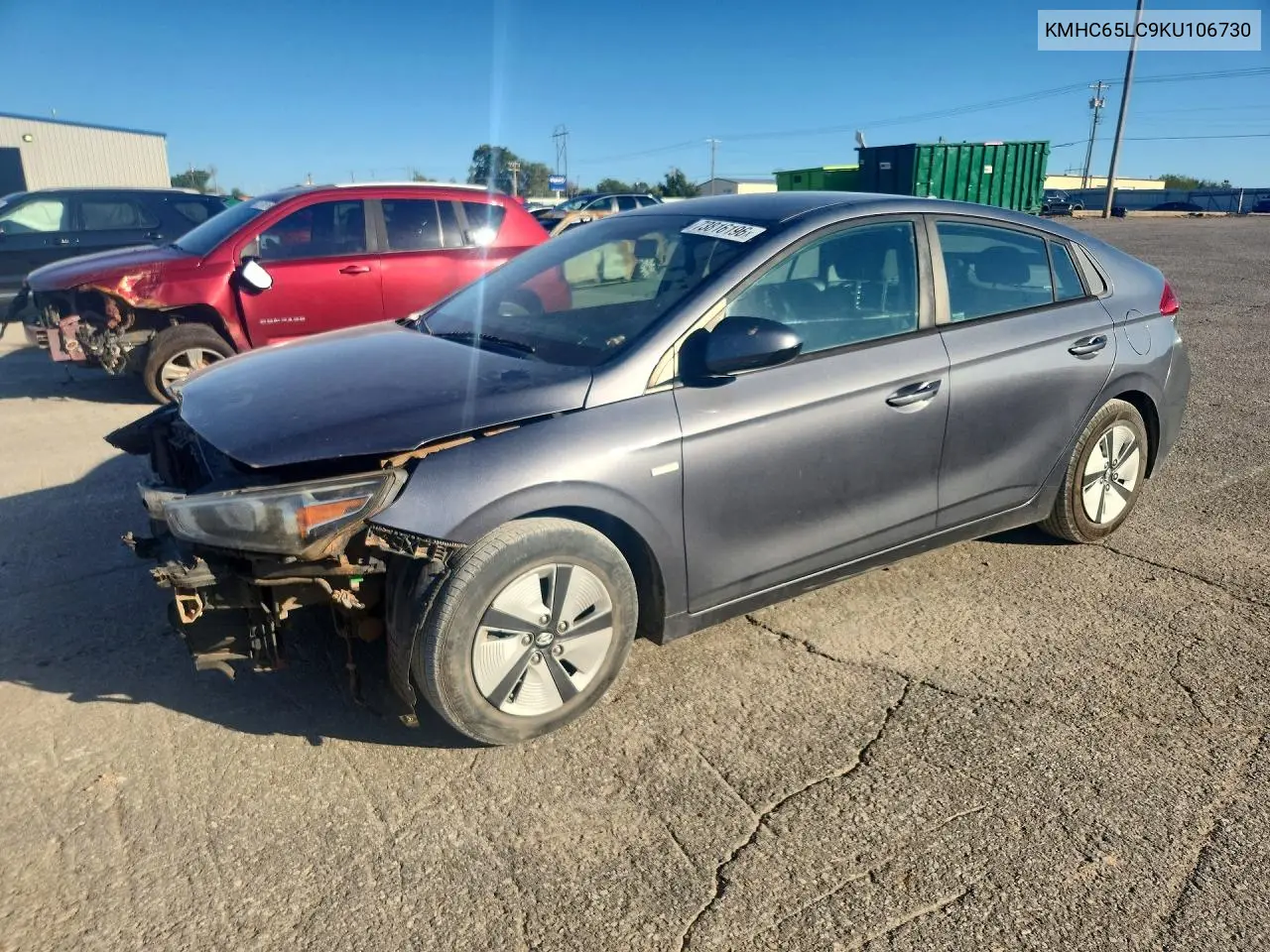 HYUNDAI IONIQ 2019, VIN KMHC65LC9KU106730
