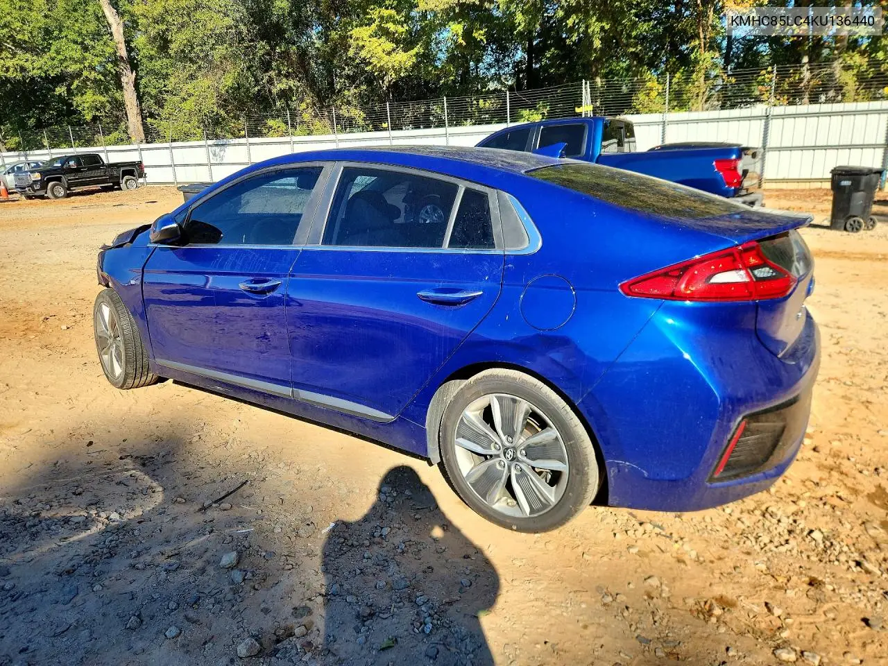 2019 HYUNDAI IONIQ VIN KMHC85LC4KU136440 — фото 2