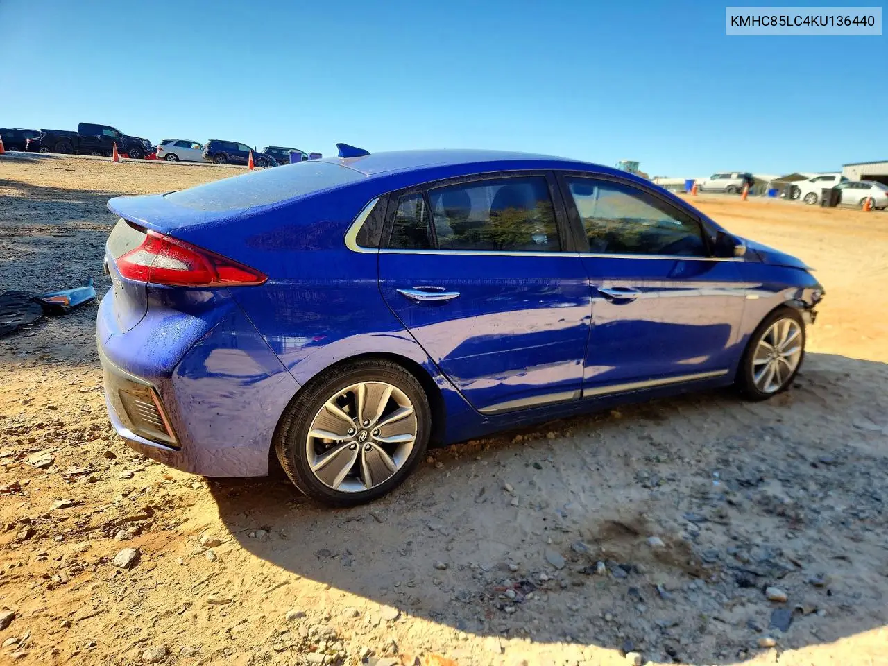 2019 HYUNDAI IONIQ VIN KMHC85LC4KU136440 — фото 3
