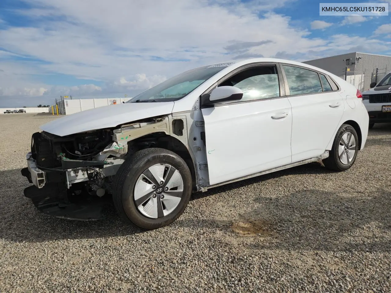 HYUNDAI IONIQ 2019, VIN KMHC65LC5KU151728