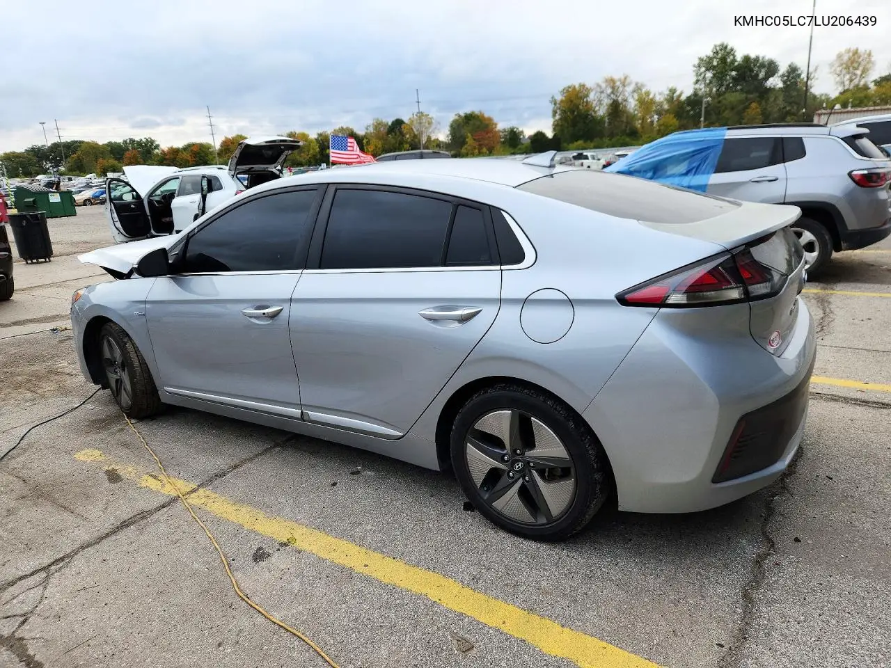 2020 HYUNDAI IONIQ VIN KMHC05LC7LU206439 — фото 2