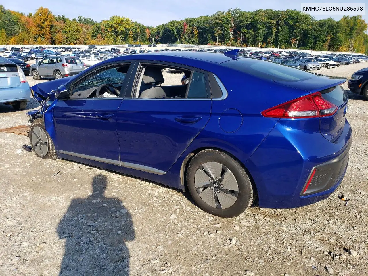 2022 HYUNDAI IONIQ VIN KMHC75LC6NU285598 — фото 2