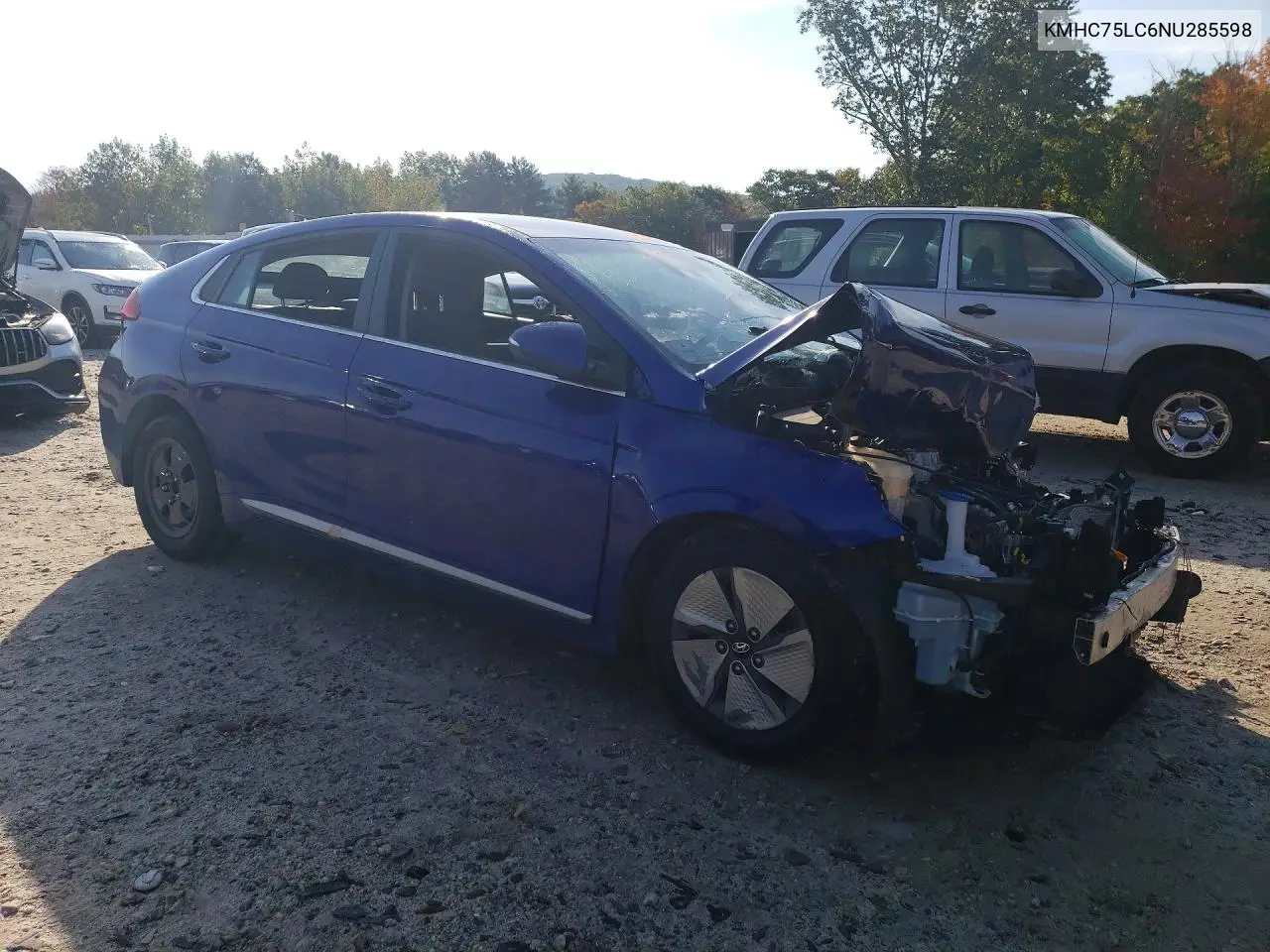2022 HYUNDAI IONIQ VIN KMHC75LC6NU285598 — фото 4