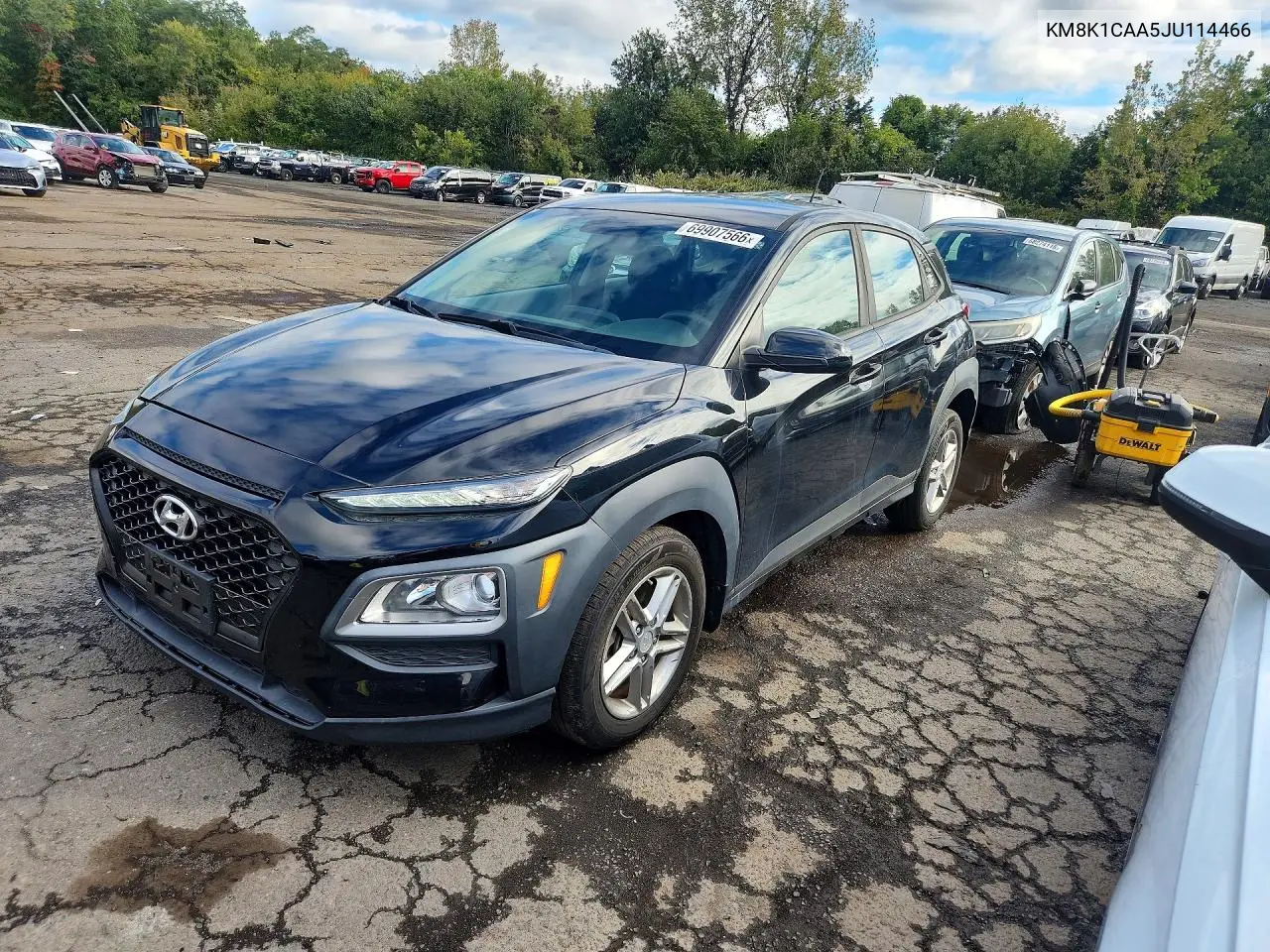 HYUNDAI KONA 2018, VIN KM8K1CAA5JU114466