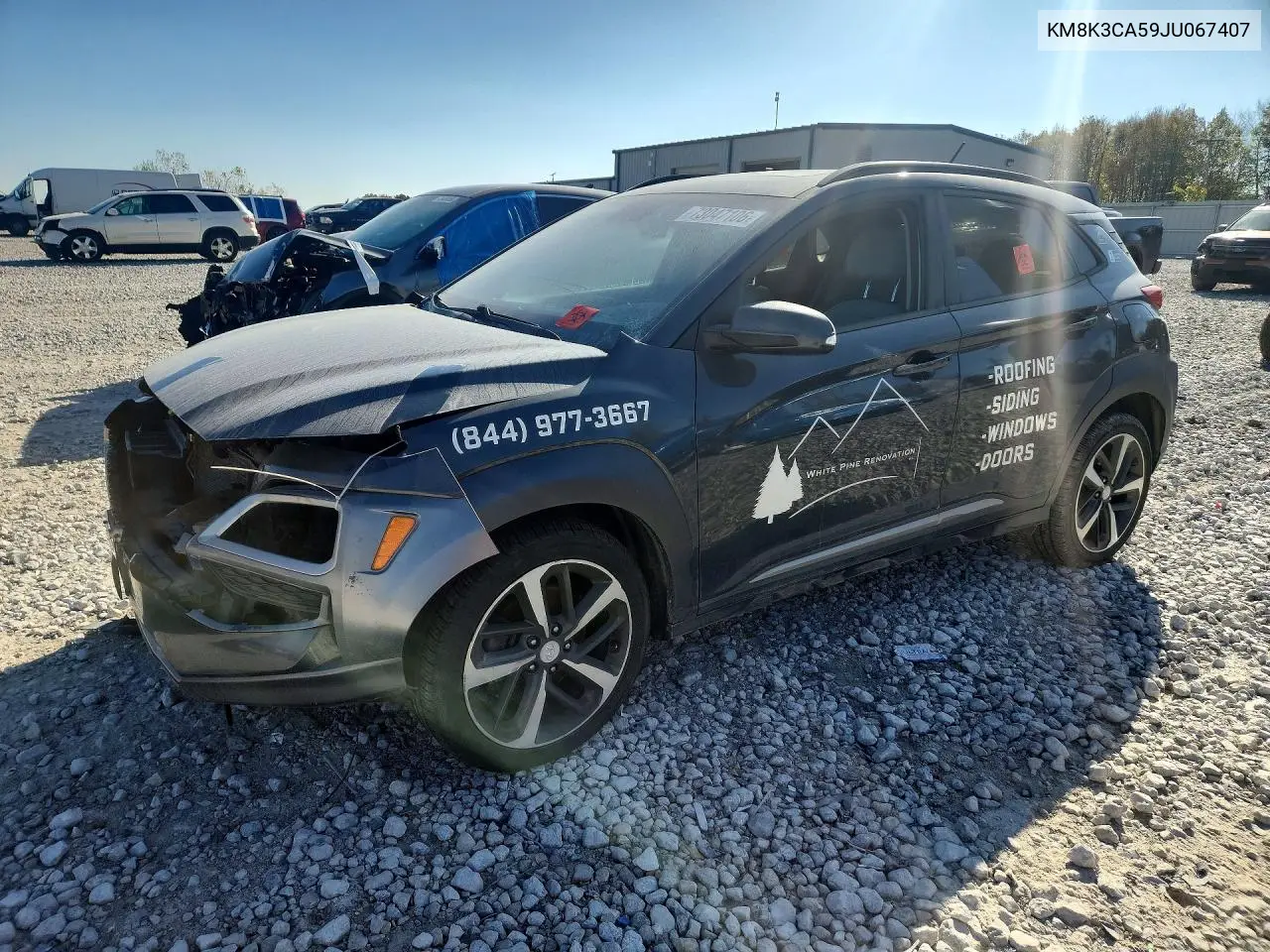 HYUNDAI KONA 2018, VIN KM8K3CA59JU067407