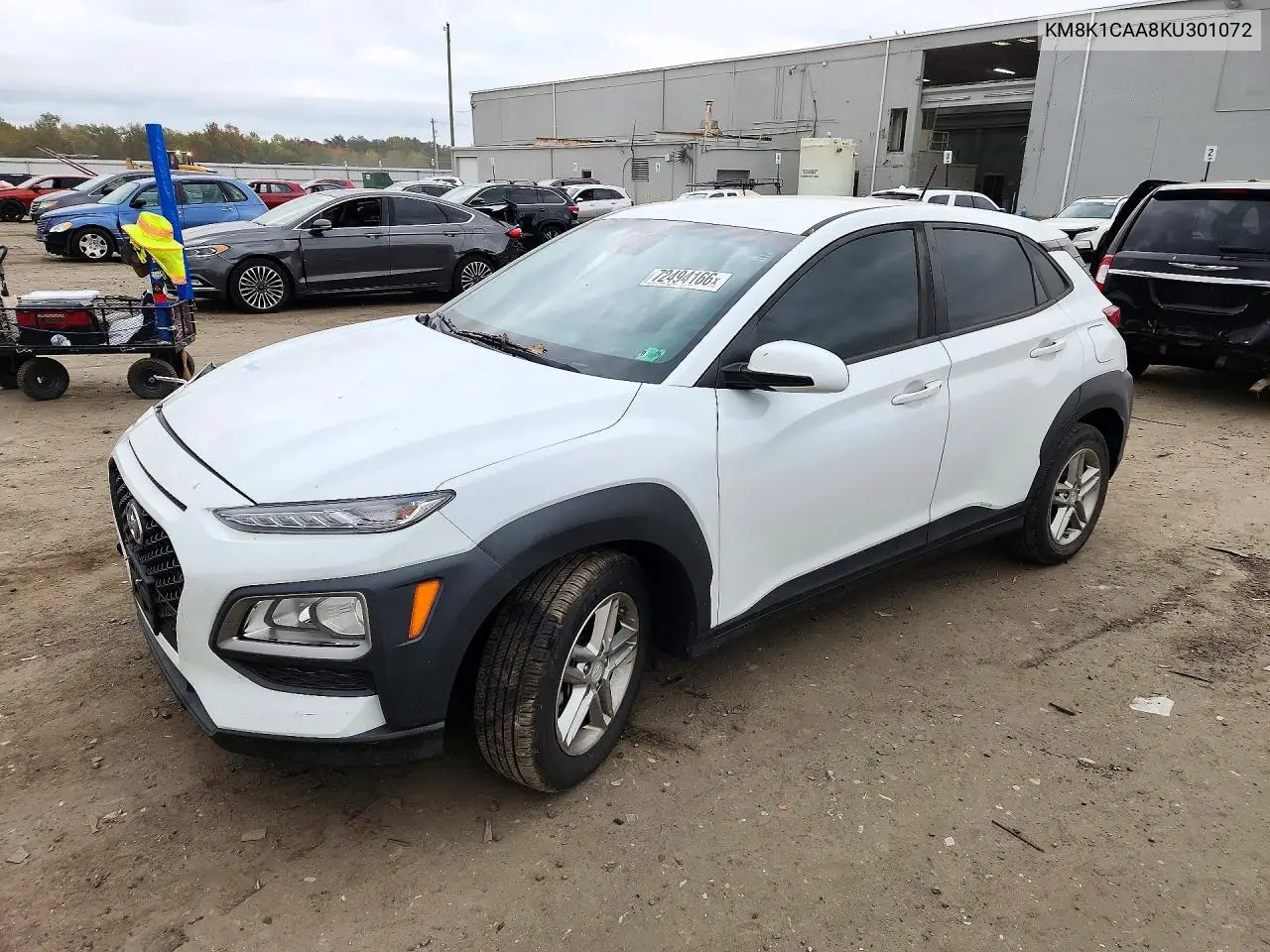 HYUNDAI KONA 2019, VIN KM8K1CAA8KU301072