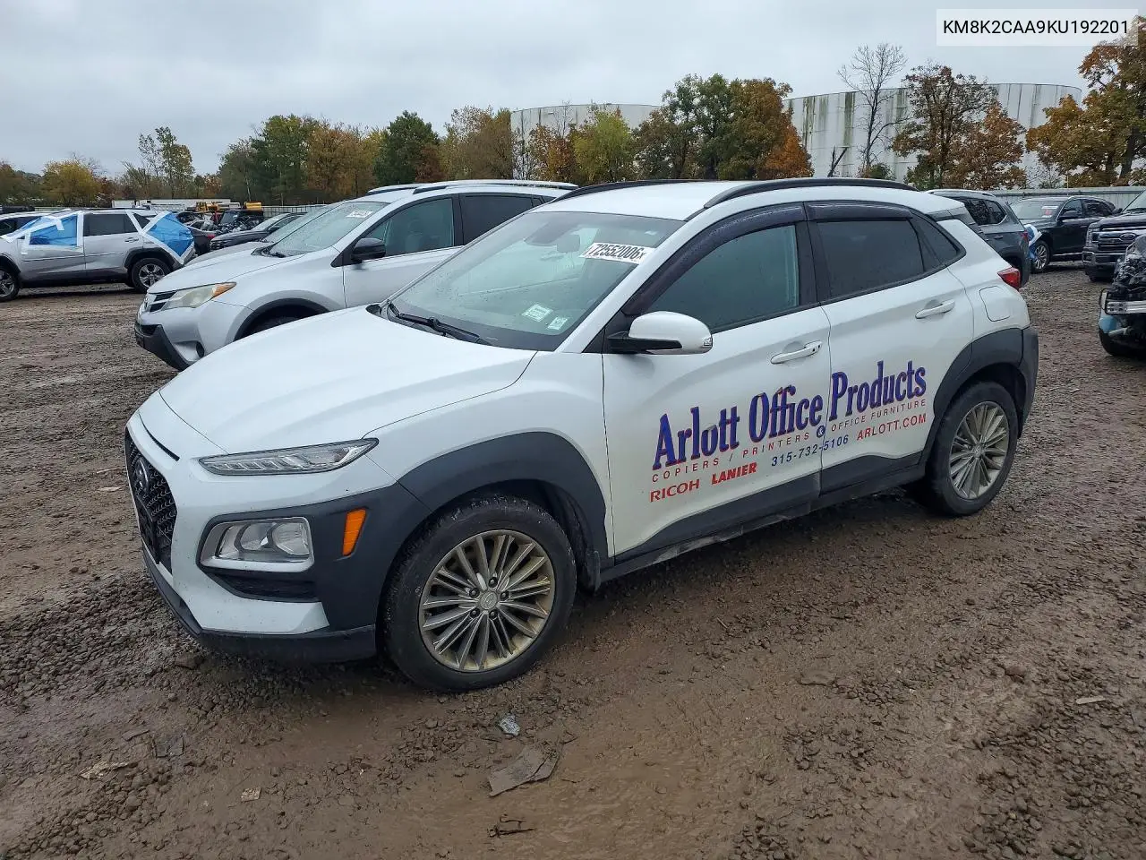 HYUNDAI KONA 2019, VIN KM8K2CAA9KU192201