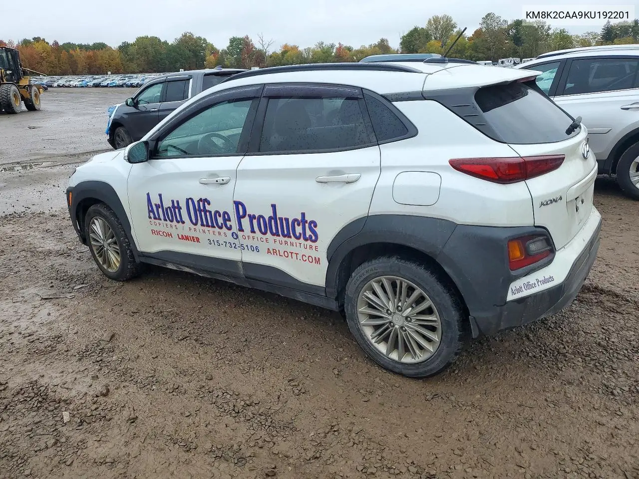 2019 HYUNDAI KONA VIN KM8K2CAA9KU192201 — фото 2