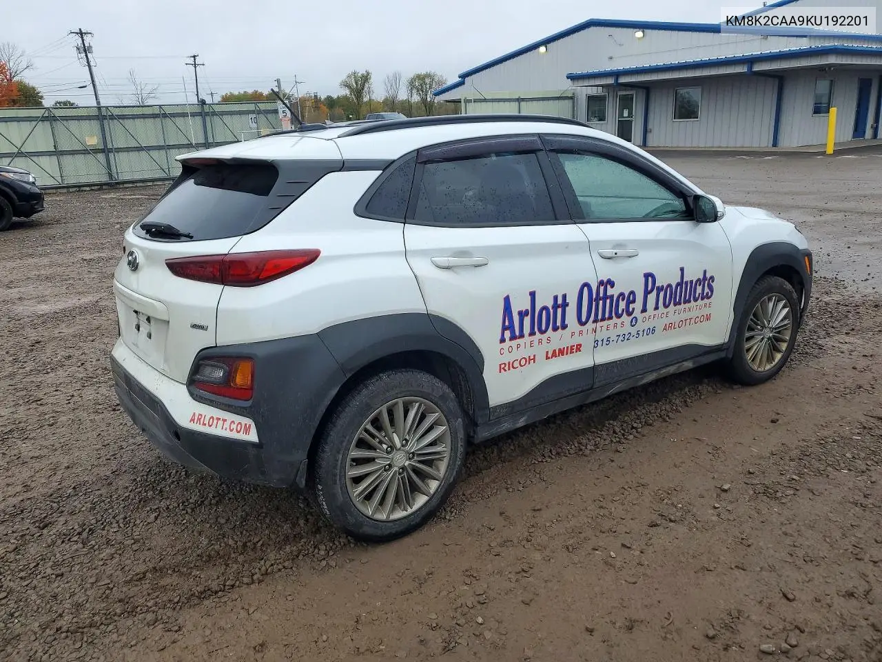 2019 HYUNDAI KONA VIN KM8K2CAA9KU192201 — фото 3