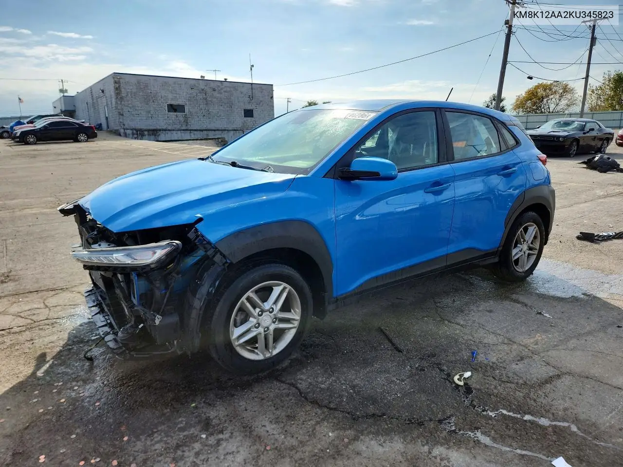 HYUNDAI KONA 2019, VIN KM8K12AA2KU345823