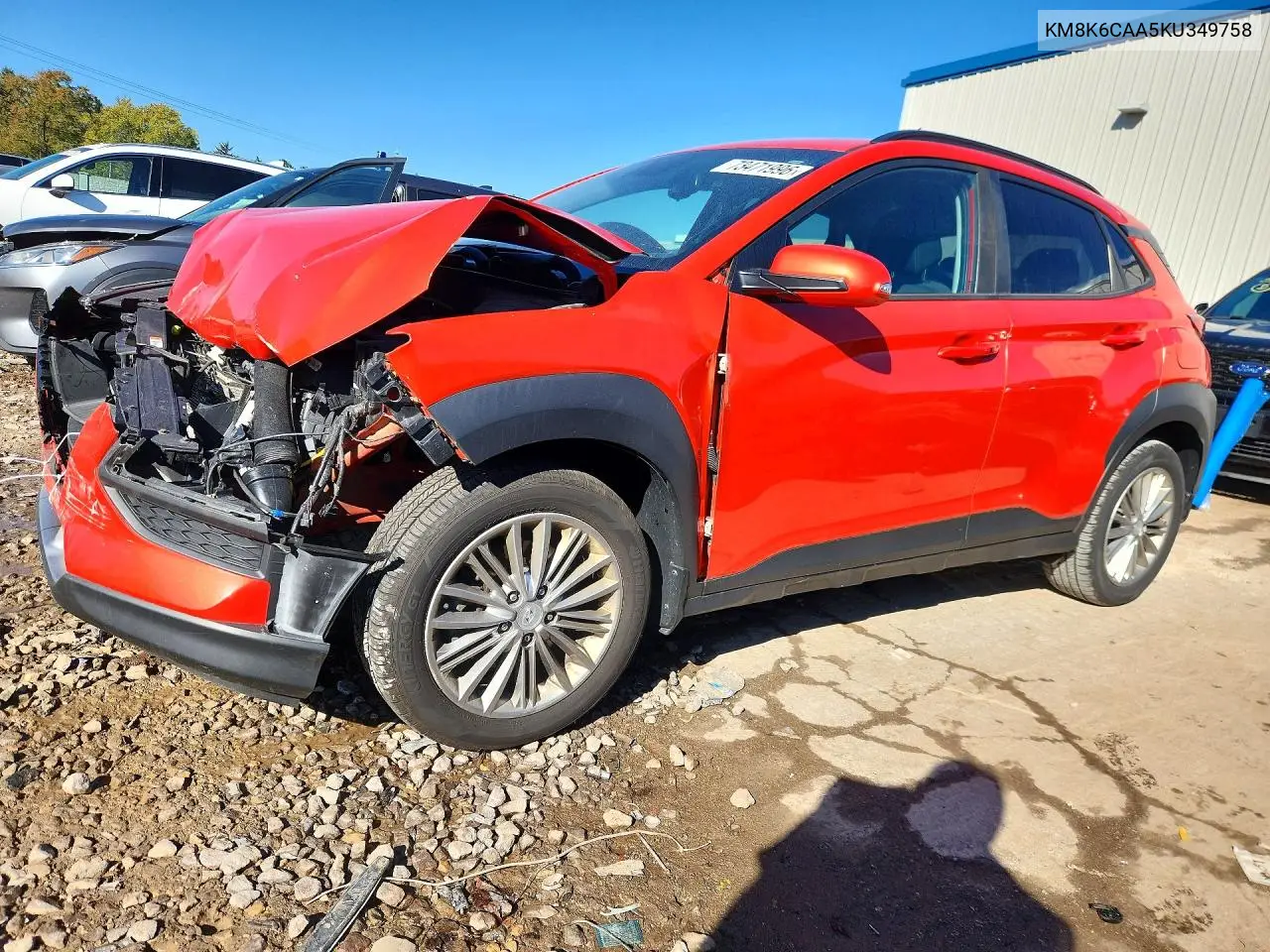 HYUNDAI KONA 2019, VIN KM8K6CAA5KU349758