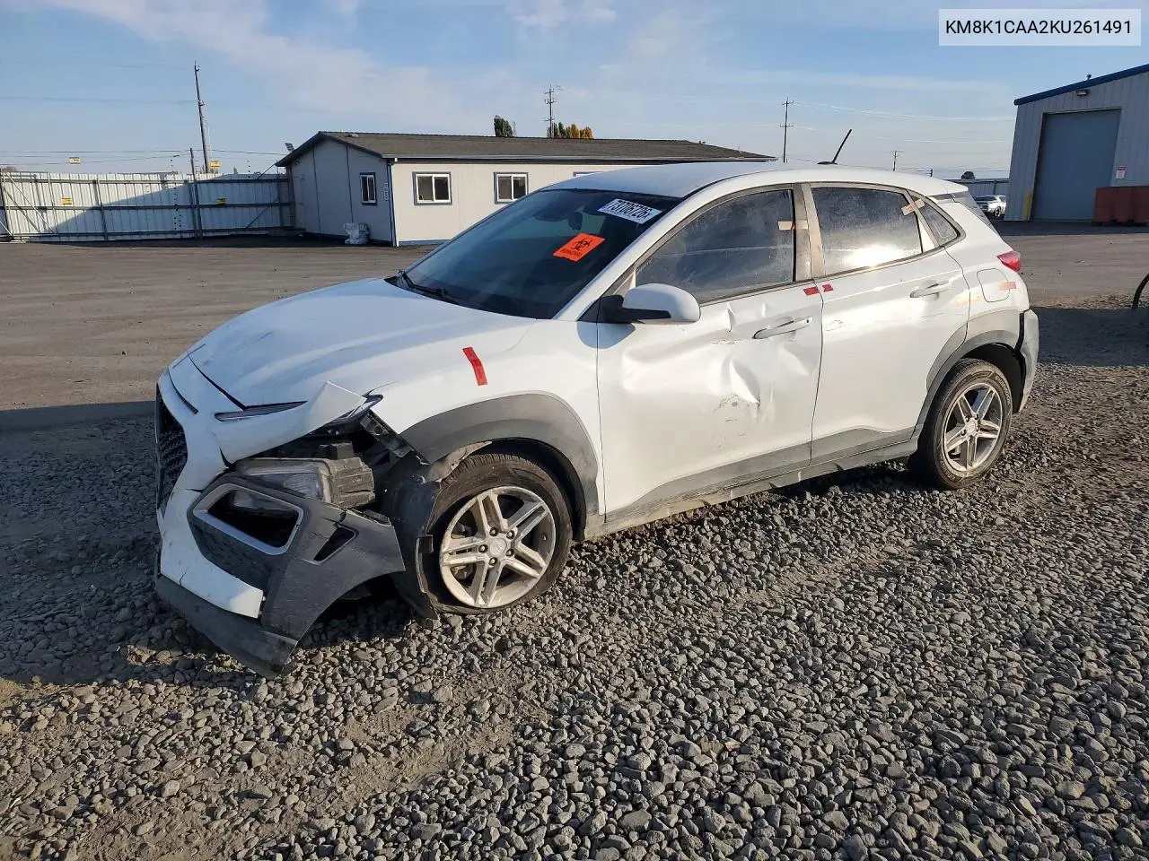 HYUNDAI KONA 2019, VIN KM8K1CAA2KU261491