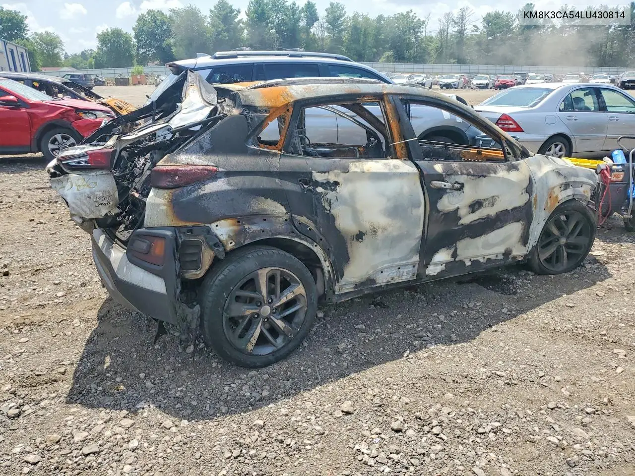 2020 HYUNDAI KONA VIN KM8K3CA54LU430814 — фото 3