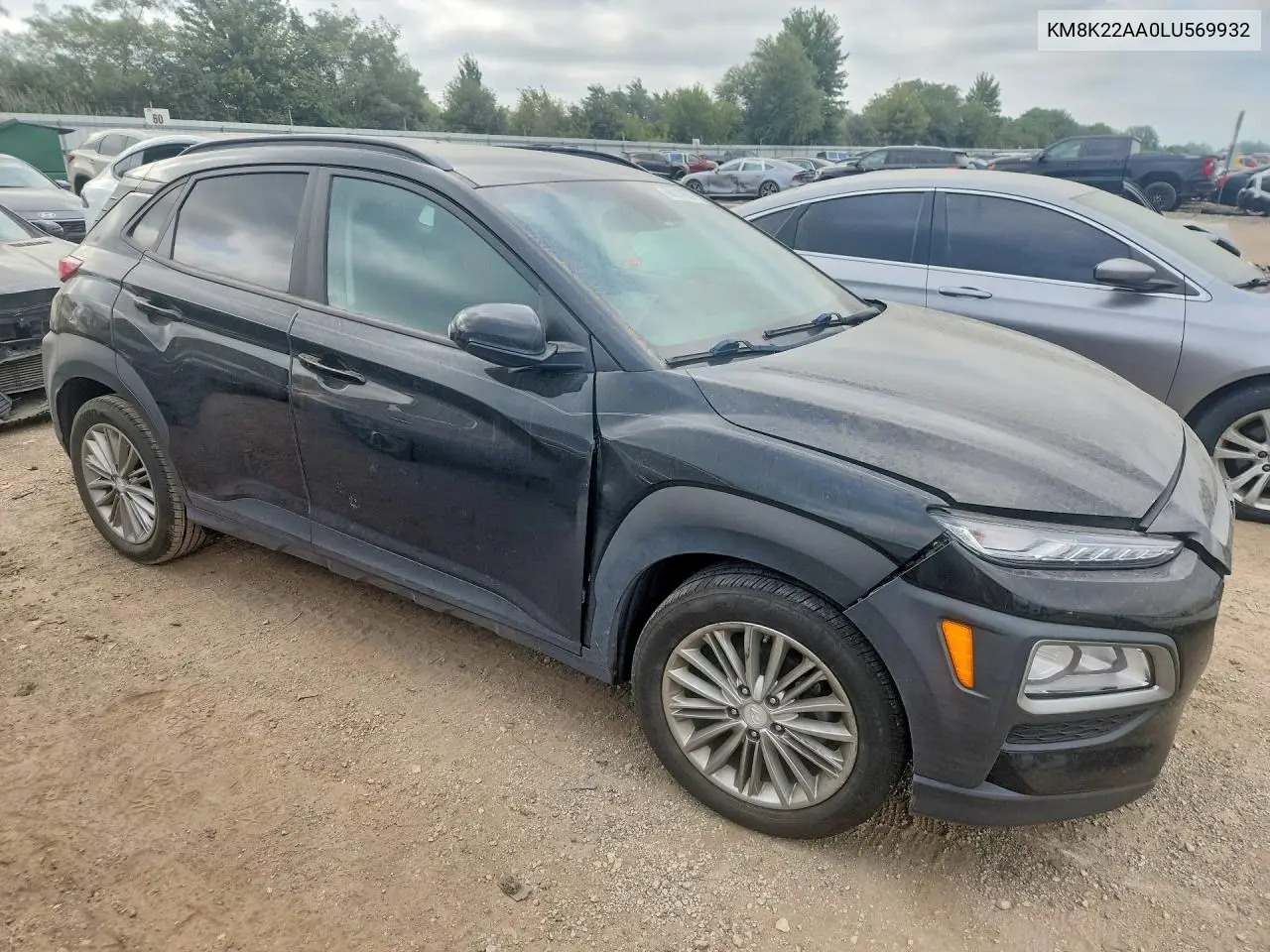 2020 HYUNDAI KONA VIN KM8K22AA0LU569932 — фото 4