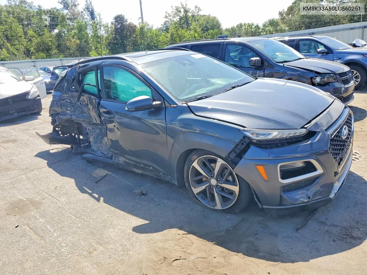 2020 HYUNDAI KONA VIN KM8K33A50LU560251 — фото 4
