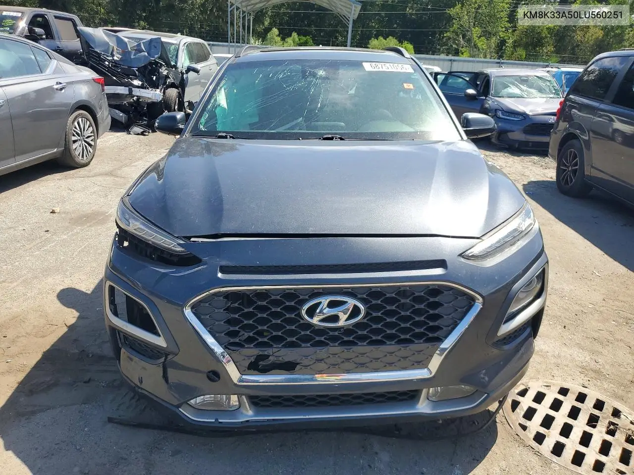 2020 HYUNDAI KONA VIN KM8K33A50LU560251 — фото 5