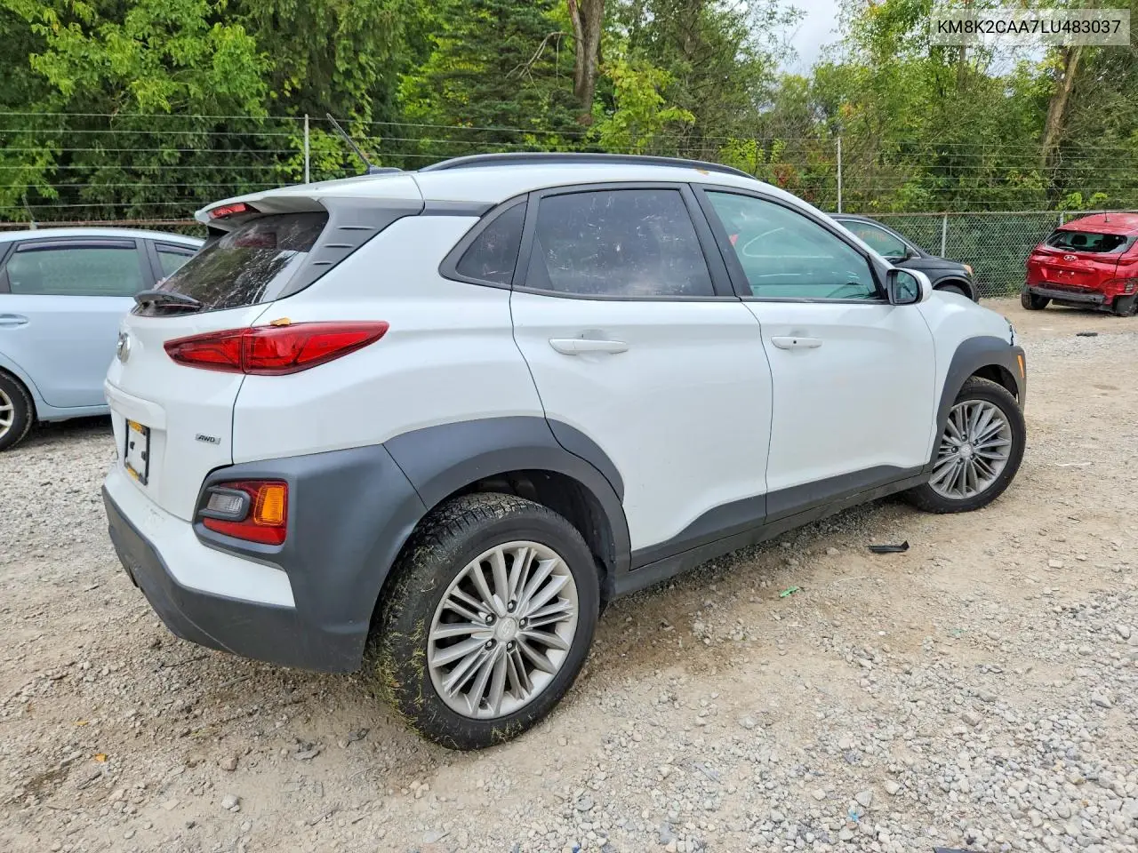 2020 HYUNDAI KONA VIN KM8K2CAA7LU483037 — фото 3
