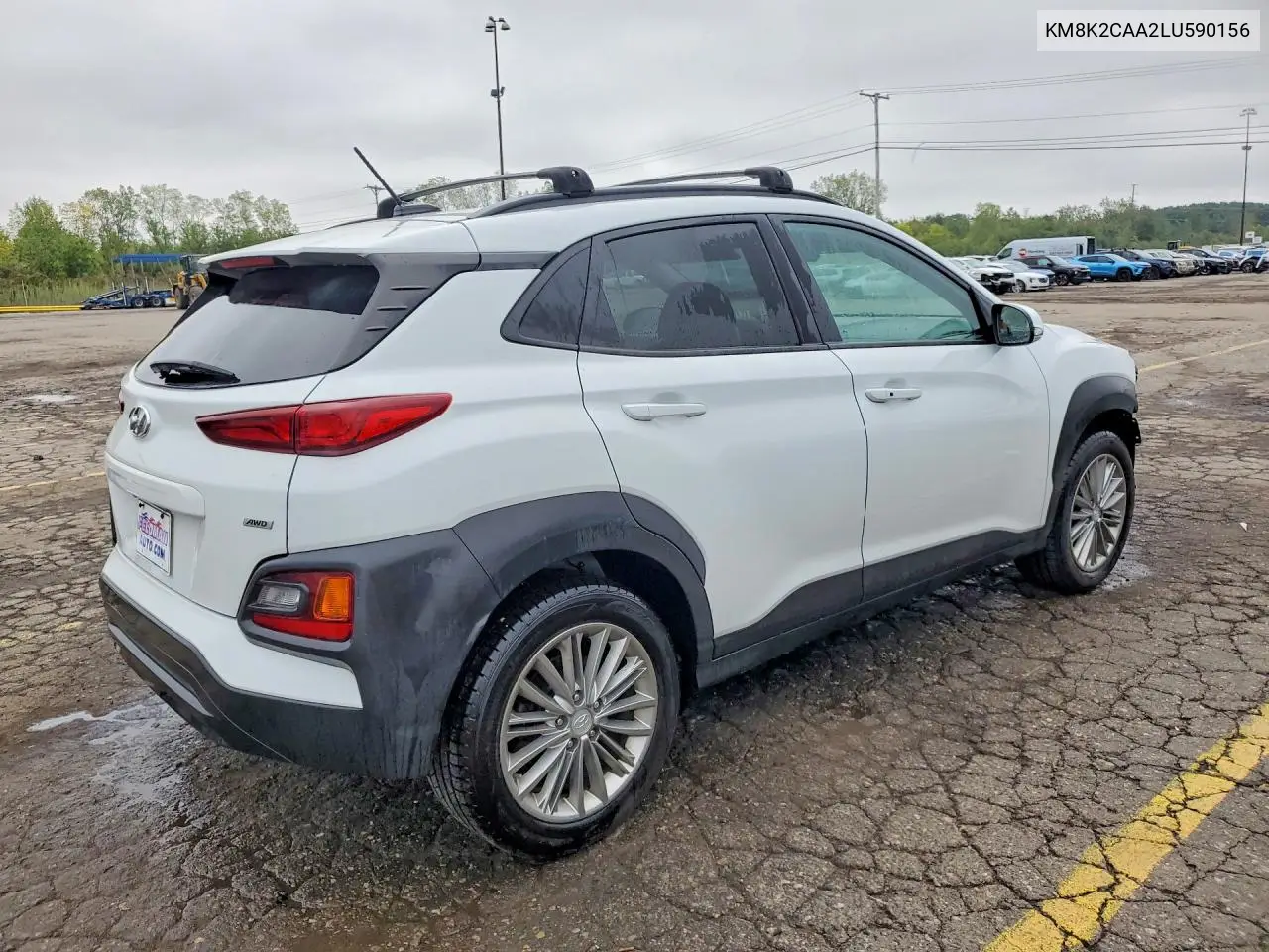 2020 HYUNDAI KONA VIN KM8K2CAA2LU590156 — фото 3