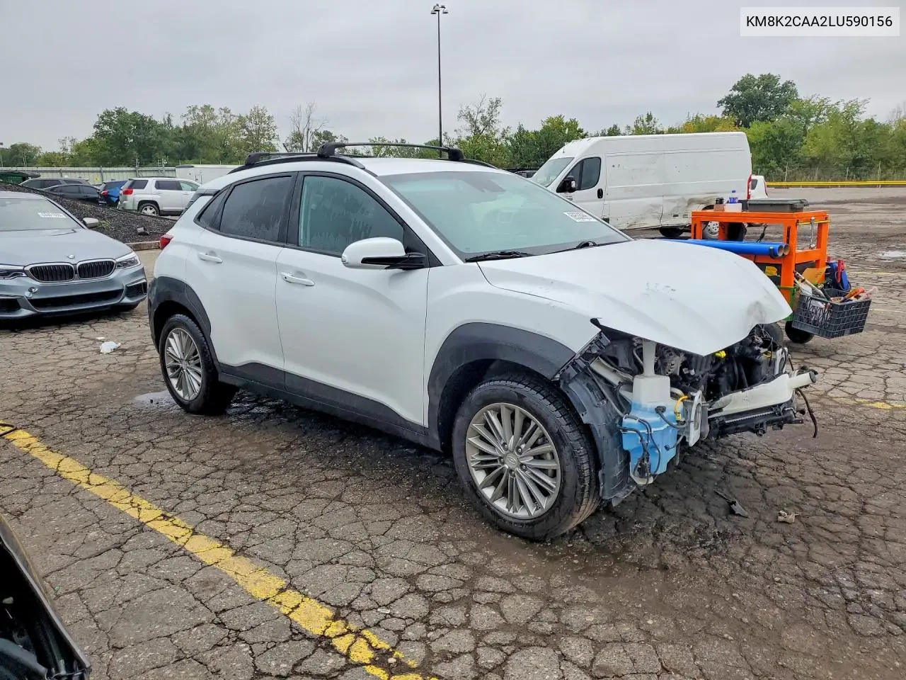 2020 HYUNDAI KONA VIN KM8K2CAA2LU590156 — фото 4