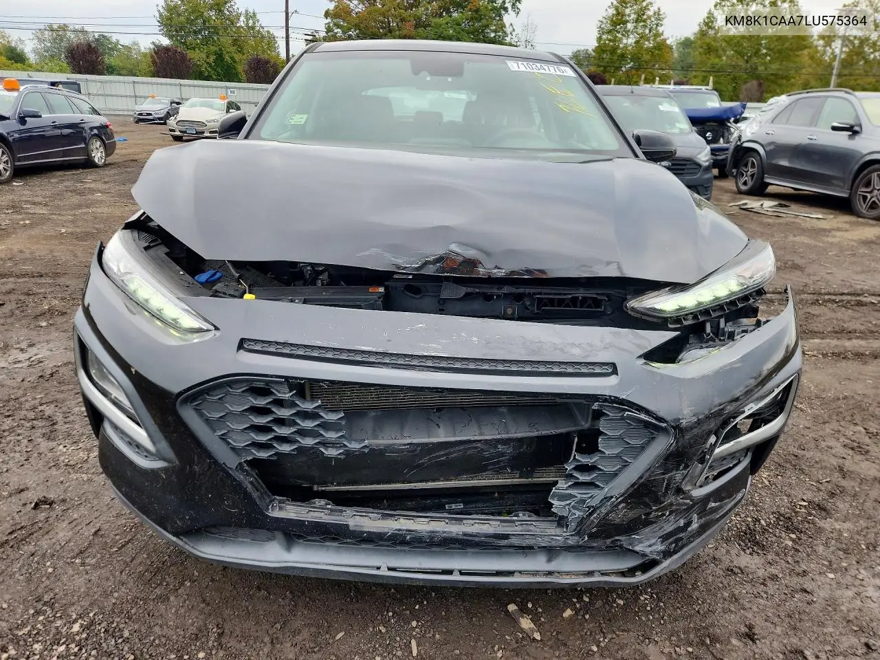 2020 HYUNDAI KONA VIN KM8K1CAA7LU575364 — фото 5