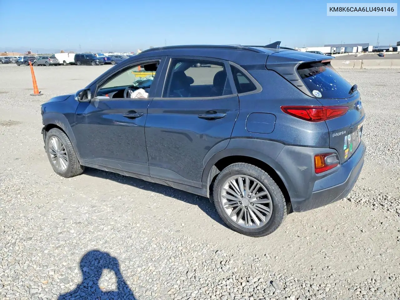2020 HYUNDAI KONA VIN KM8K6CAA6LU494146 — фото 2