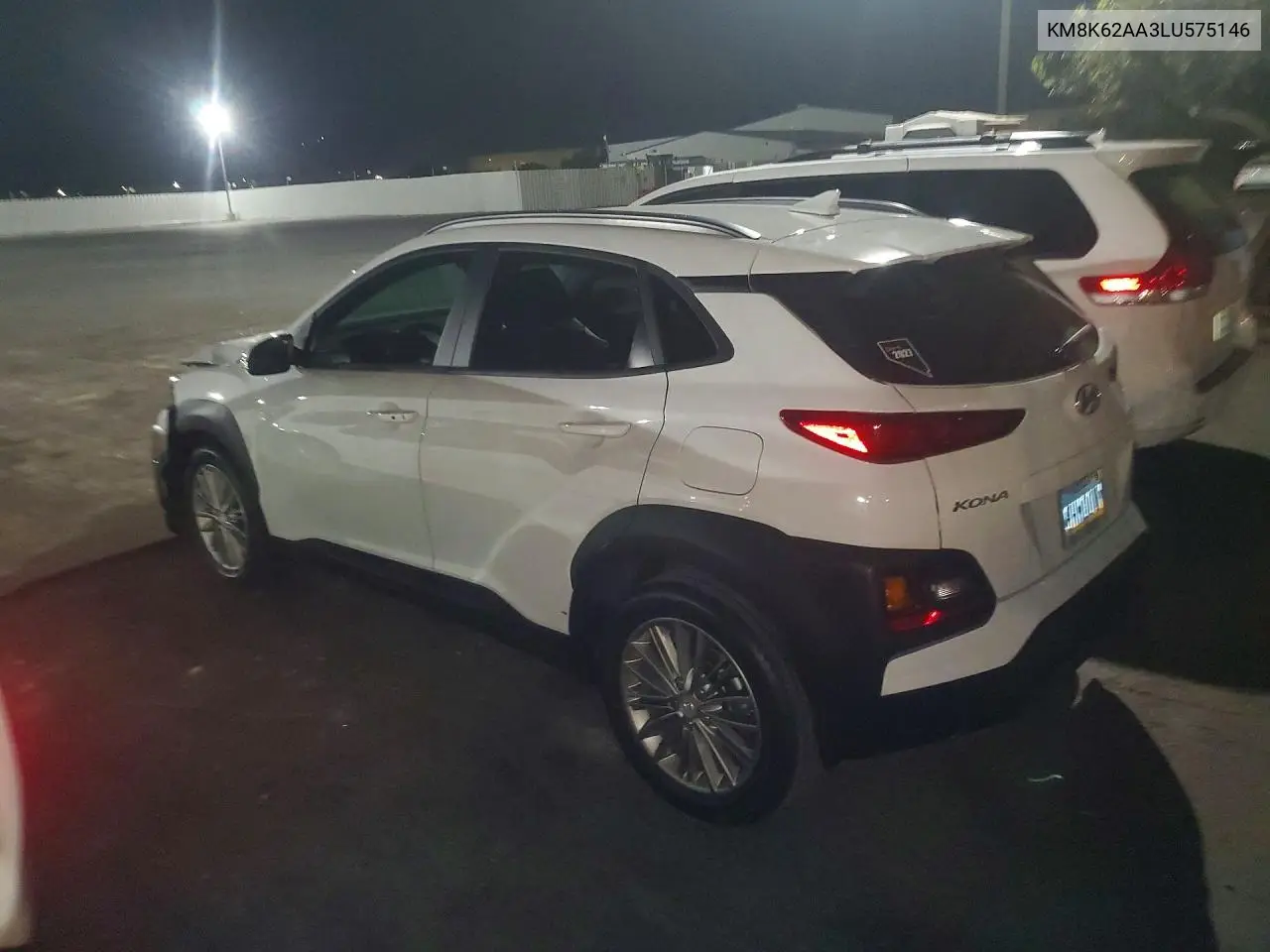 2020 HYUNDAI KONA VIN KM8K62AA3LU575146 — фото 2