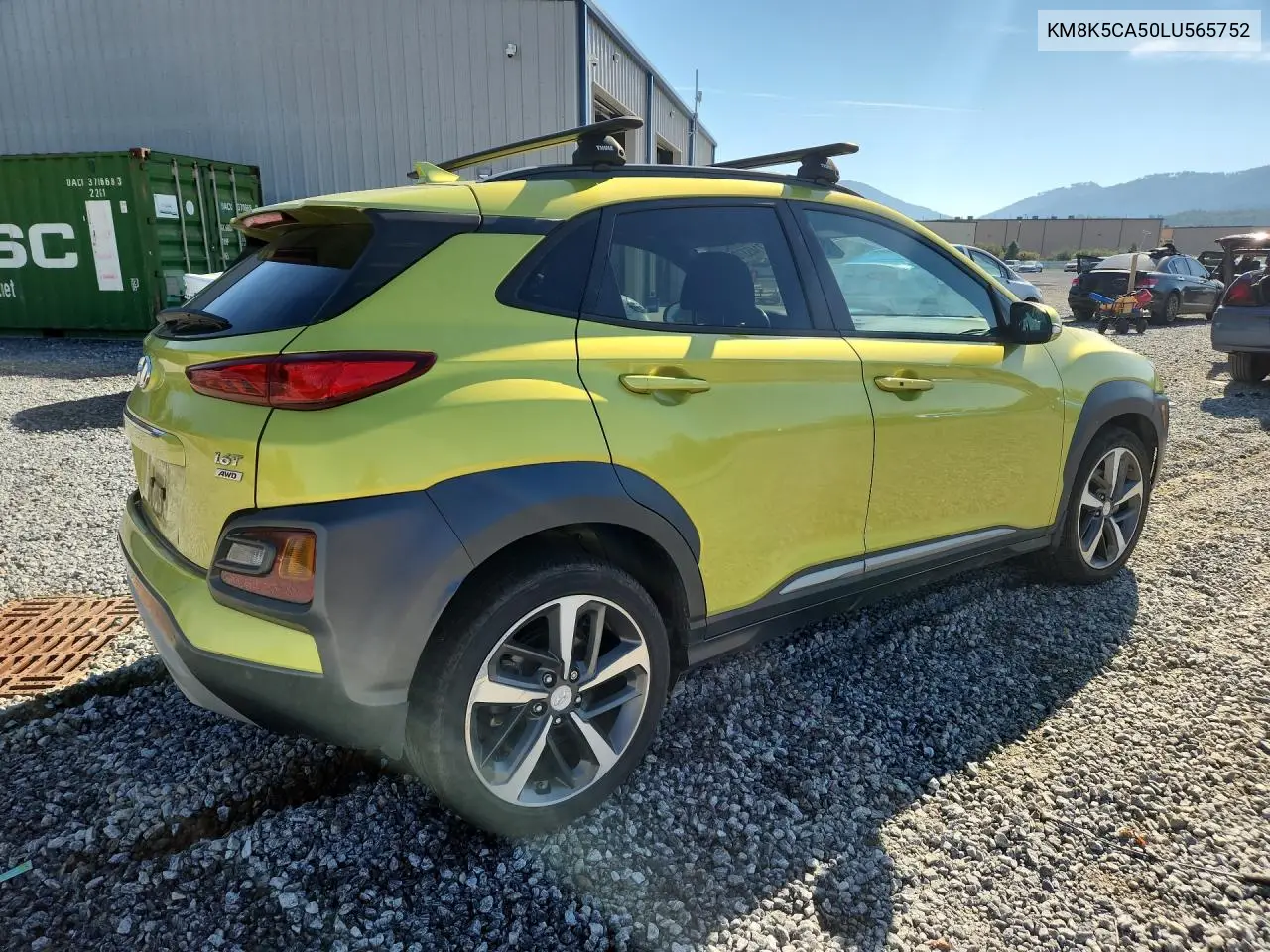 2020 HYUNDAI KONA VIN KM8K5CA50LU565752 — фото 3