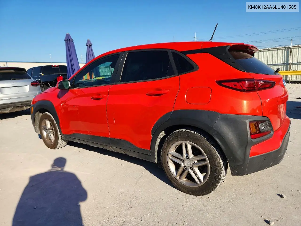 2020 HYUNDAI KONA VIN KM8K12AA6LU401585 — фото 2