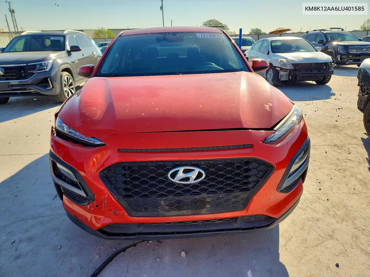 2020 HYUNDAI KONA VIN KM8K12AA6LU401585 — фото 5