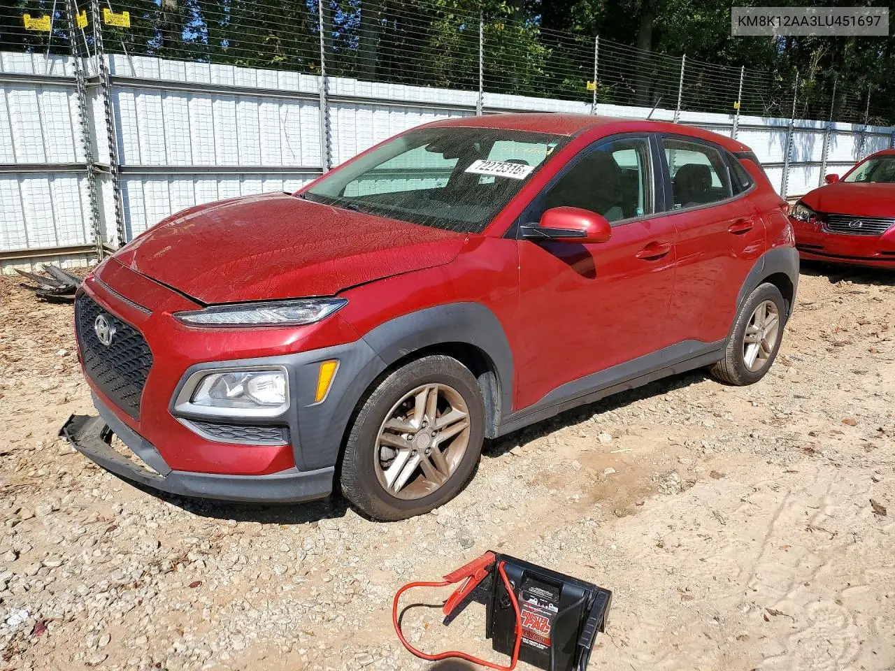 HYUNDAI KONA 2020, VIN KM8K12AA3LU451697