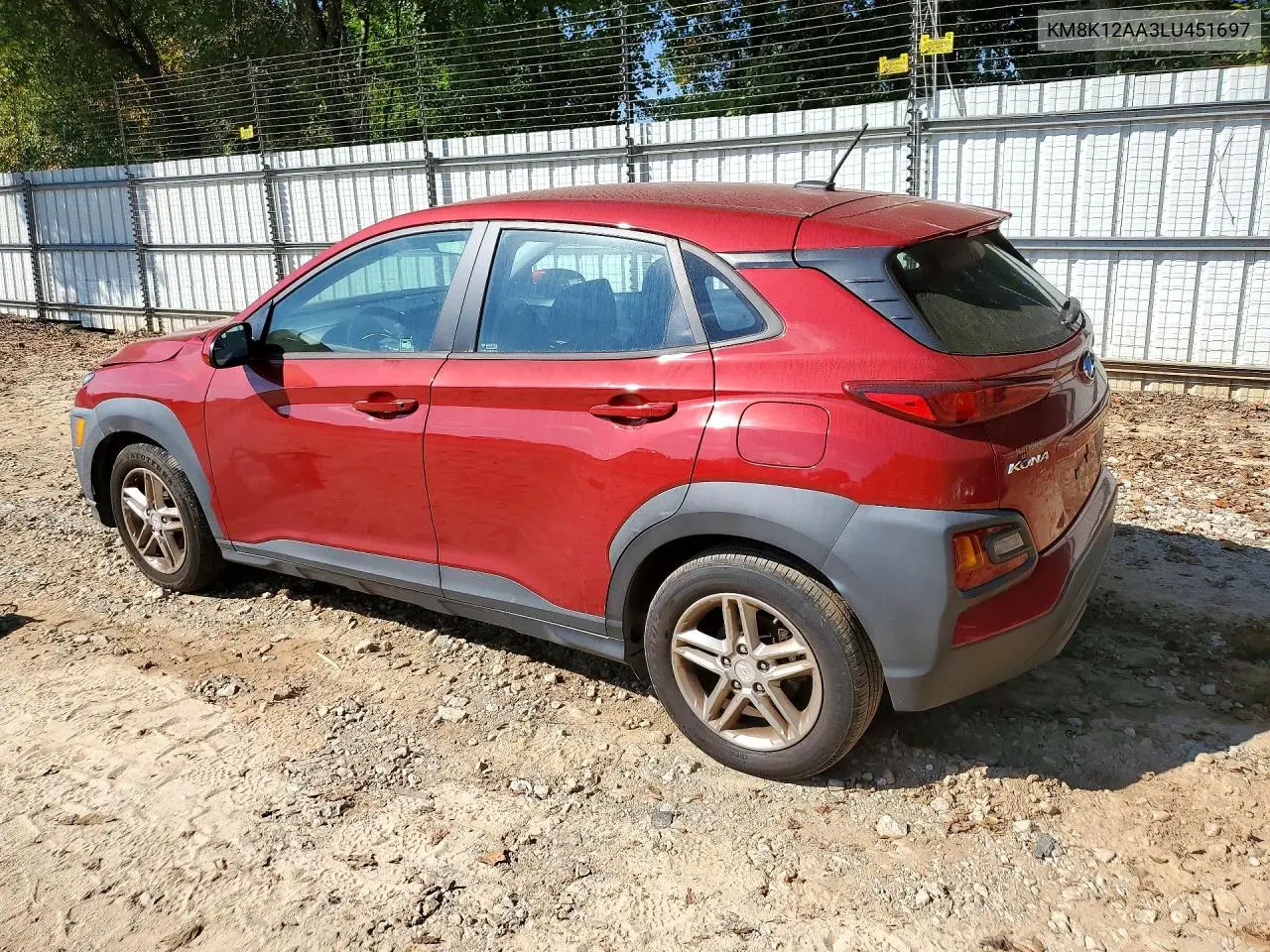 2020 HYUNDAI KONA VIN KM8K12AA3LU451697 — фото 2