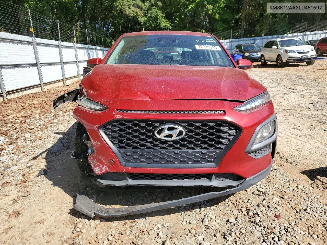 2020 HYUNDAI KONA VIN KM8K12AA3LU451697 — фото 5