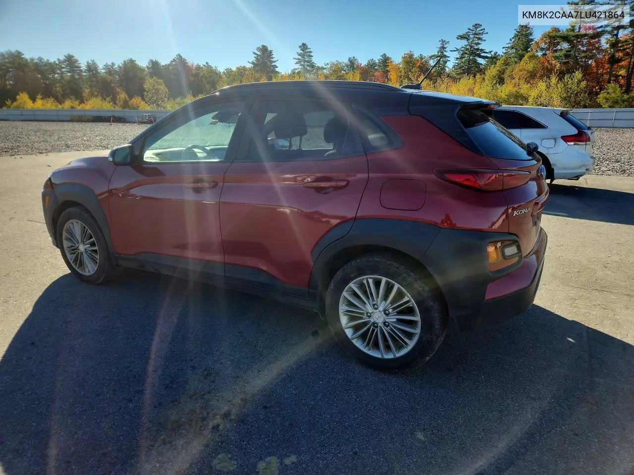 2020 HYUNDAI KONA VIN KM8K2CAA7LU421864 — фото 2