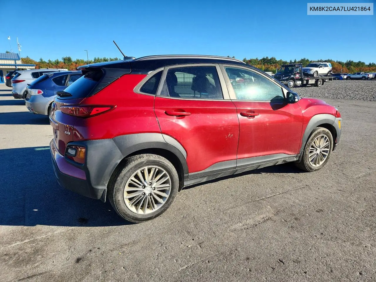 2020 HYUNDAI KONA VIN KM8K2CAA7LU421864 — фото 3