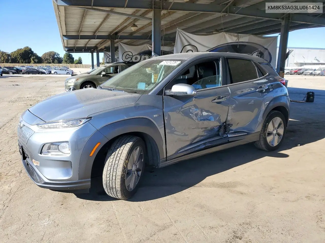 HYUNDAI KONA 2020, VIN KM8K53AG3LU061424