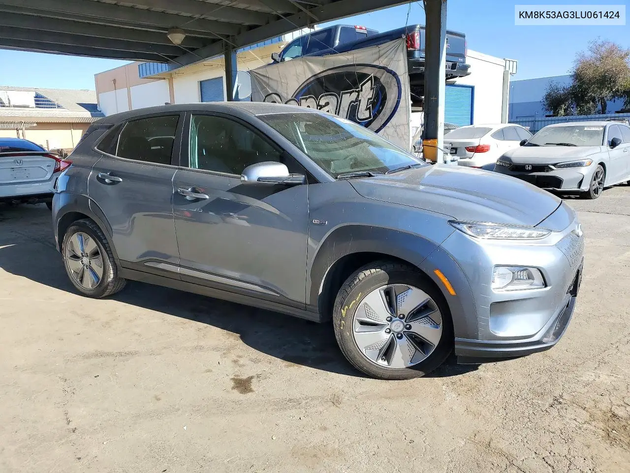2020 HYUNDAI KONA VIN KM8K53AG3LU061424 — фото 4