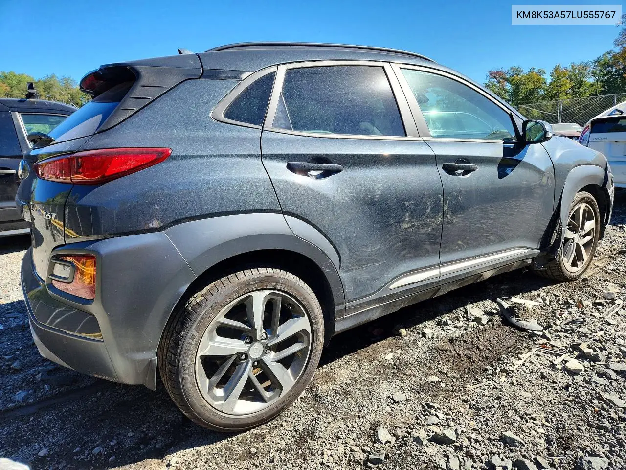 2020 HYUNDAI KONA VIN KM8K53A57LU555767 — фото 3