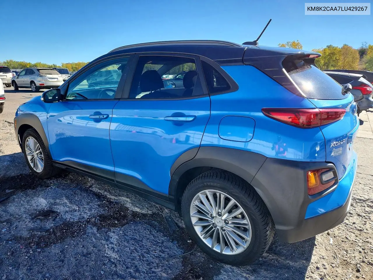 2020 HYUNDAI KONA VIN KM8K2CAA7LU429267 — фото 2