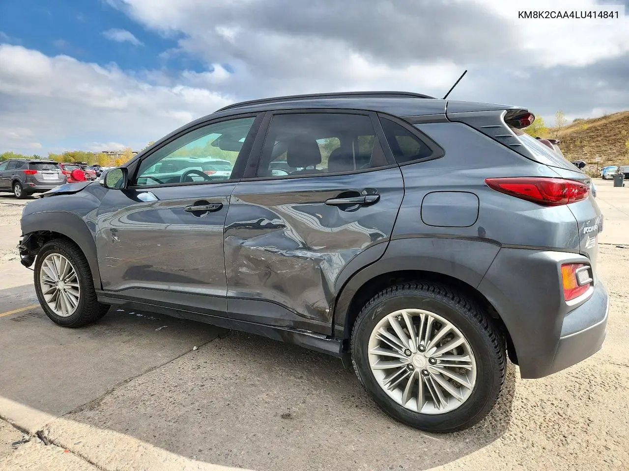 2020 HYUNDAI KONA VIN KM8K2CAA4LU414841 — фото 2
