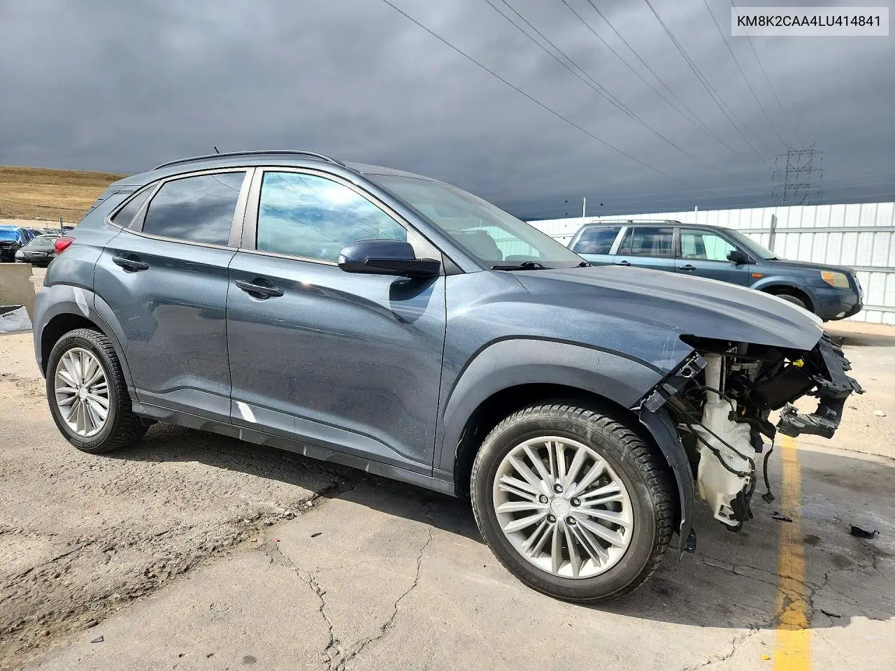 2020 HYUNDAI KONA VIN KM8K2CAA4LU414841 — фото 4