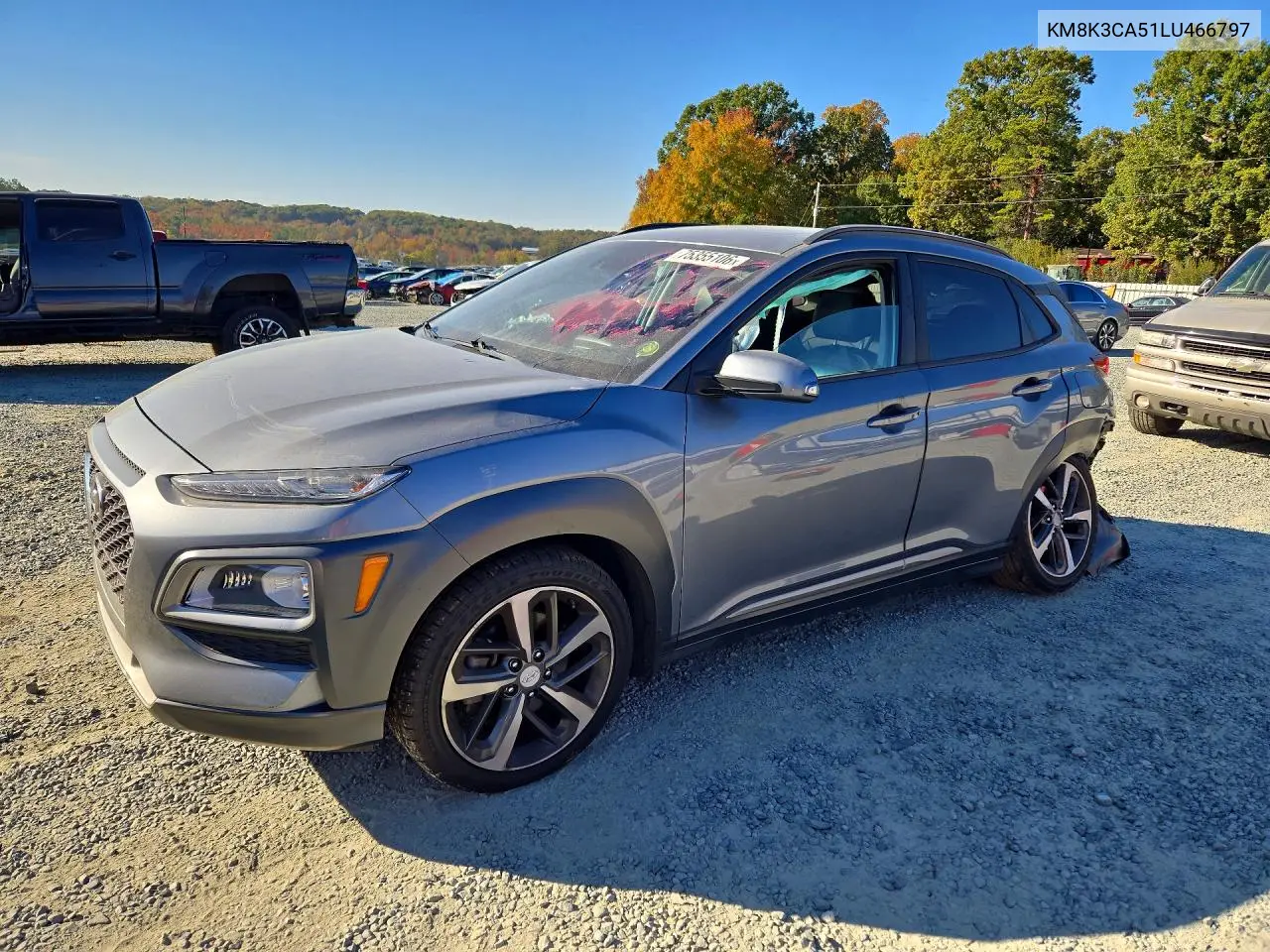 HYUNDAI KONA 2020, VIN KM8K3CA51LU466797