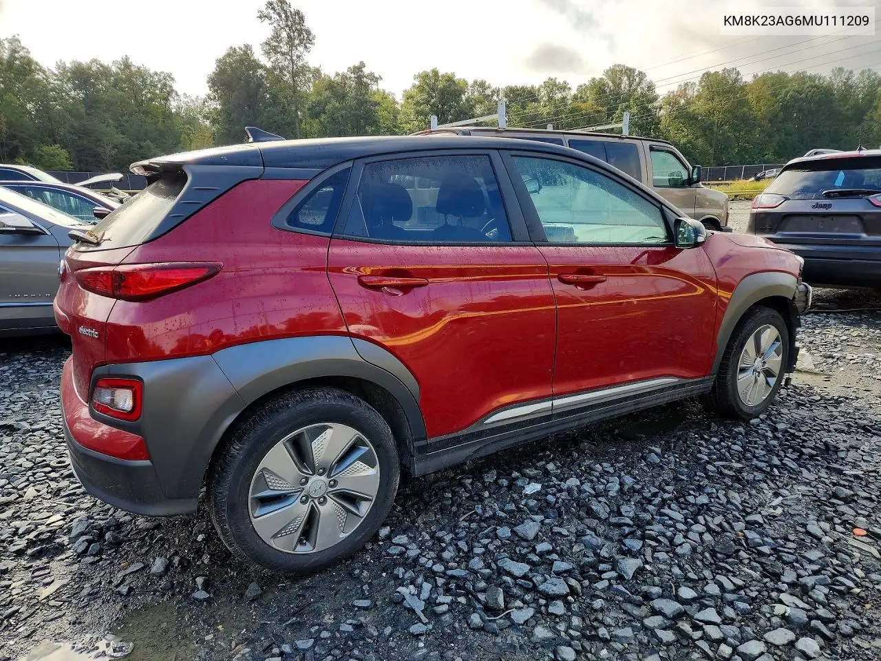 HYUNDAI KONA 2021, VIN KM8K23AG6MU111209