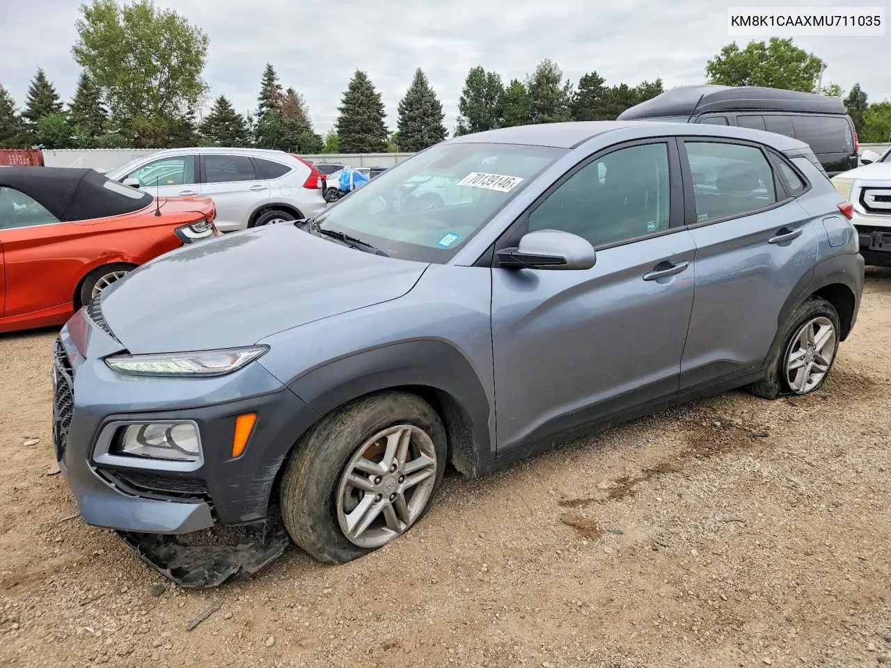 HYUNDAI KONA 2021, VIN KM8K1CAAXMU711035