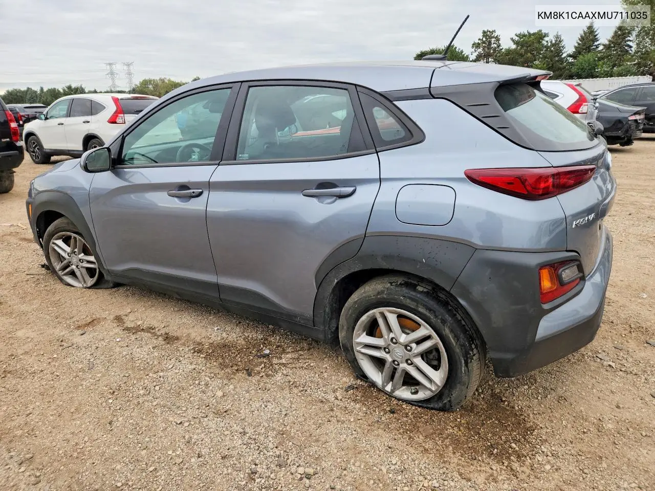 2021 HYUNDAI KONA VIN KM8K1CAAXMU711035 — фото 2