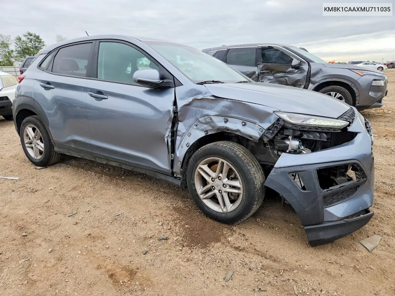 2021 HYUNDAI KONA VIN KM8K1CAAXMU711035 — фото 4