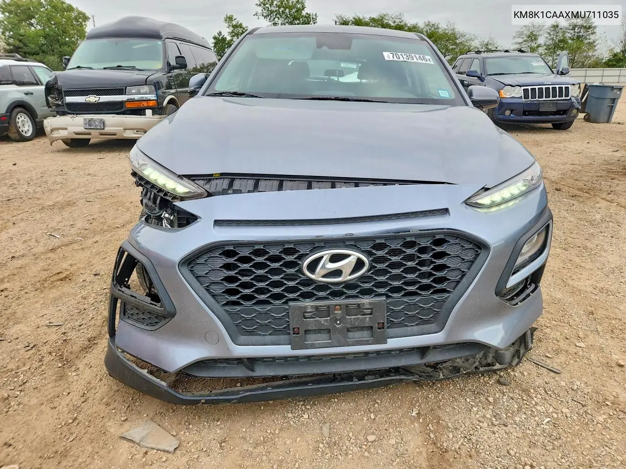 2021 HYUNDAI KONA VIN KM8K1CAAXMU711035 — фото 5