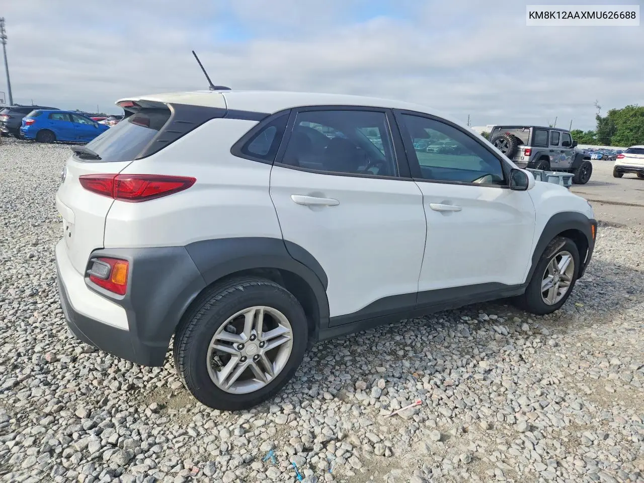 2021 HYUNDAI KONA VIN KM8K12AAXMU626688 — фото 3