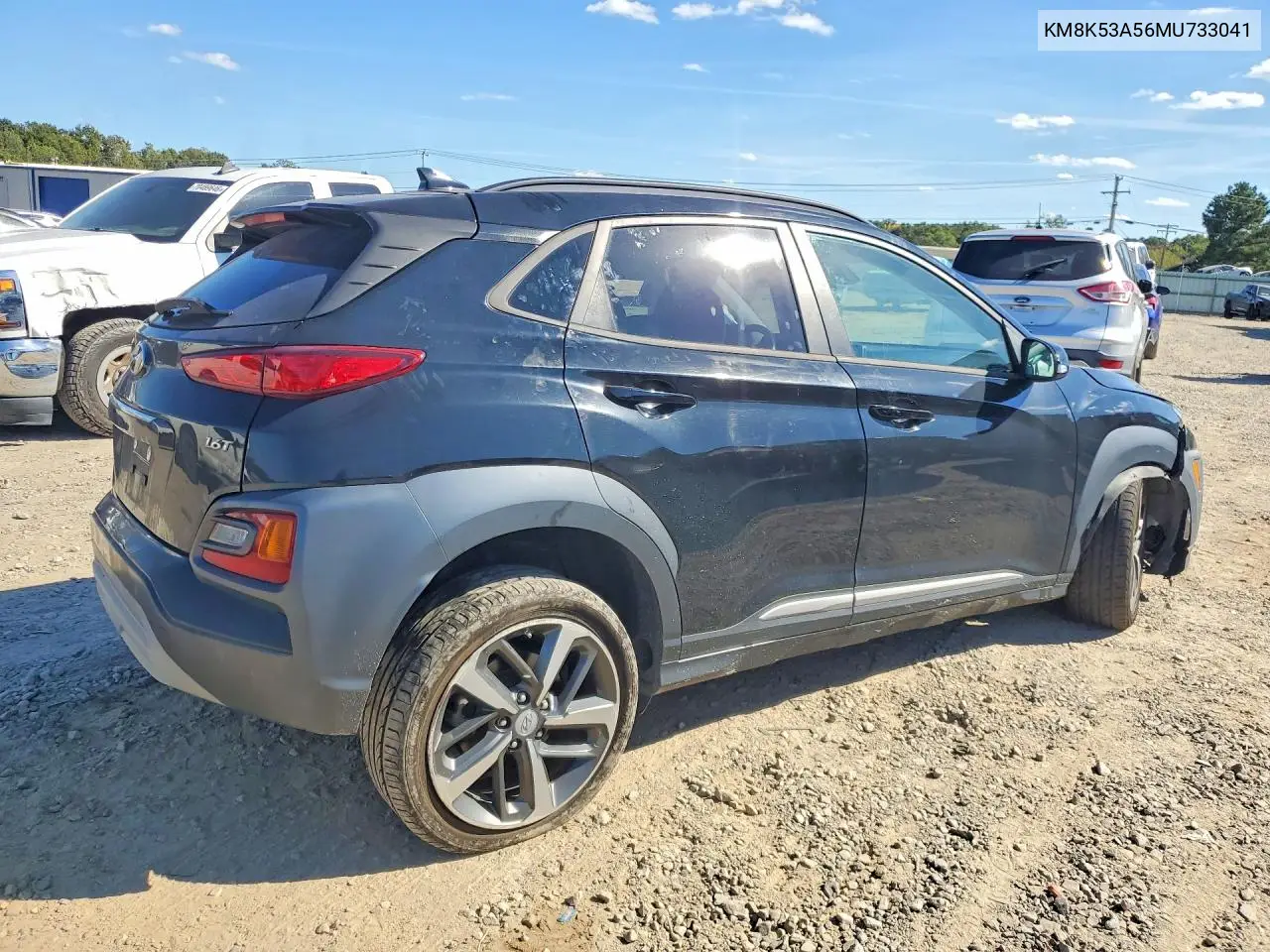 2021 HYUNDAI KONA VIN KM8K53A56MU733041 — фото 3