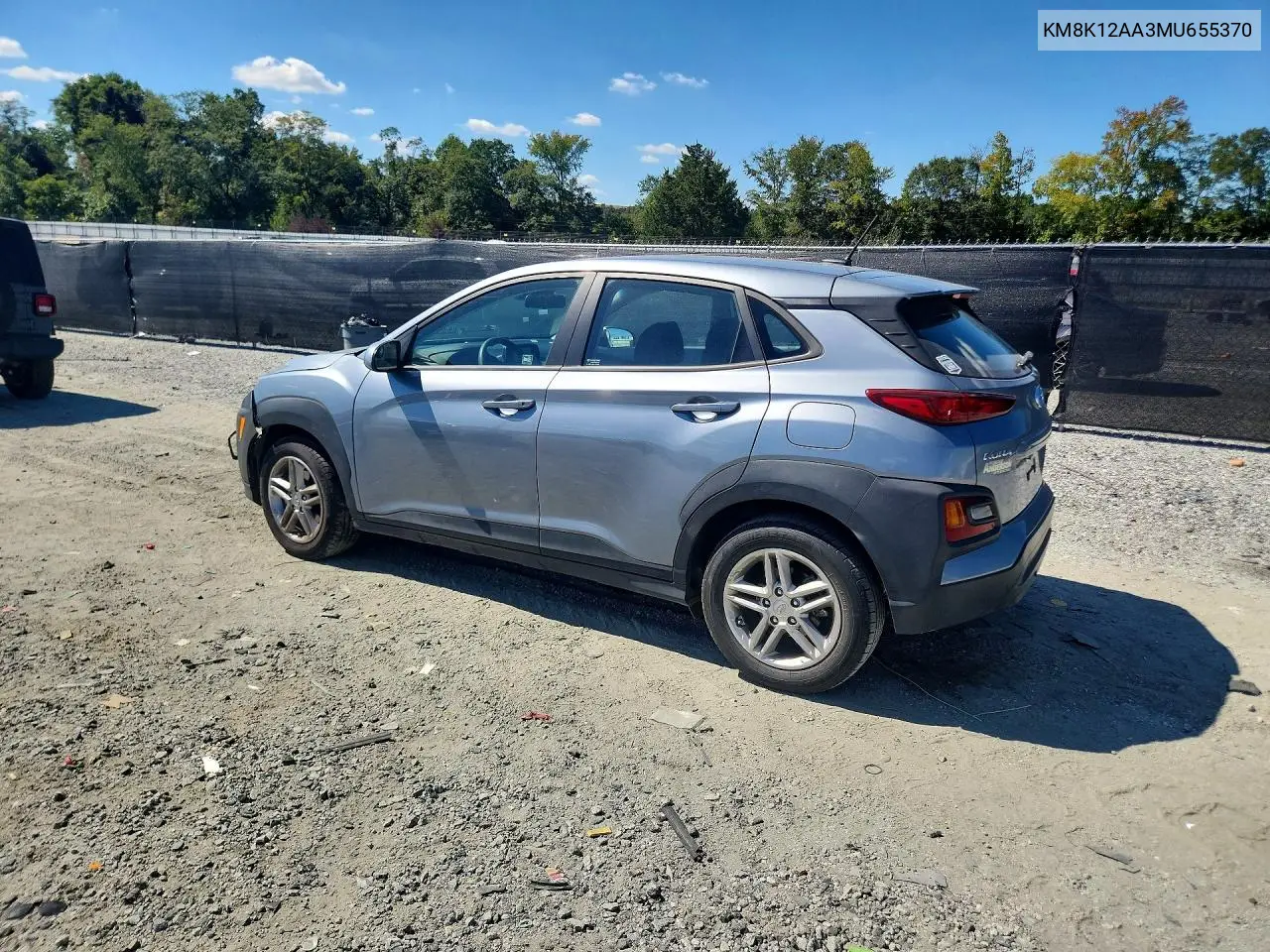 2021 HYUNDAI KONA VIN KM8K12AA3MU655370 — фото 2