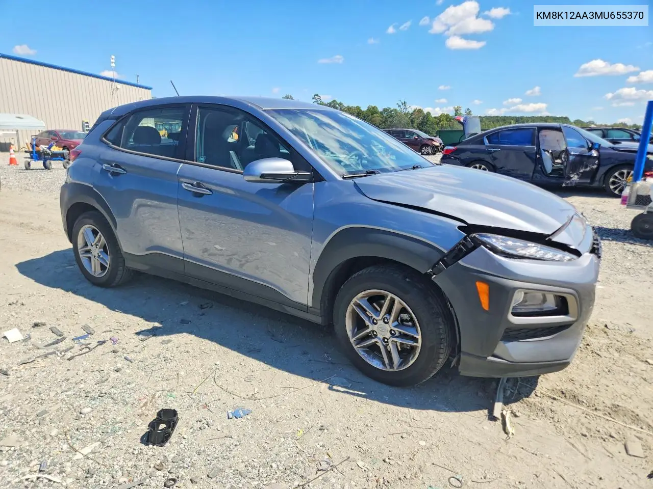 2021 HYUNDAI KONA VIN KM8K12AA3MU655370 — фото 4